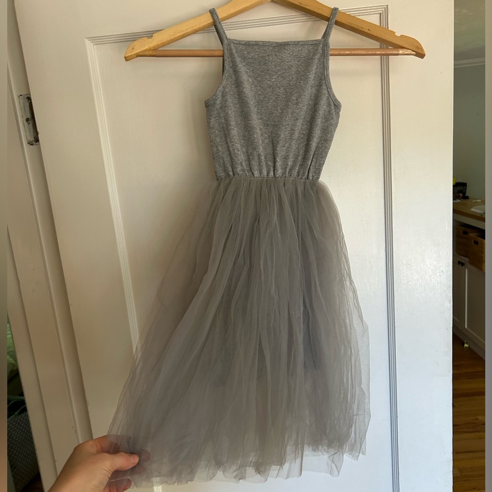 Girls gray tutu dress